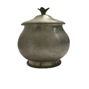 Vintage Pewter Lidded Canister